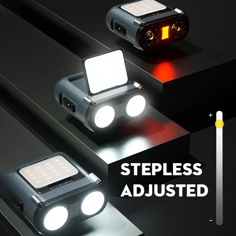 센서 COB LED 전조등 캡 클립 라이트 USB 충전식 헤드 손전등 내 실물 4
