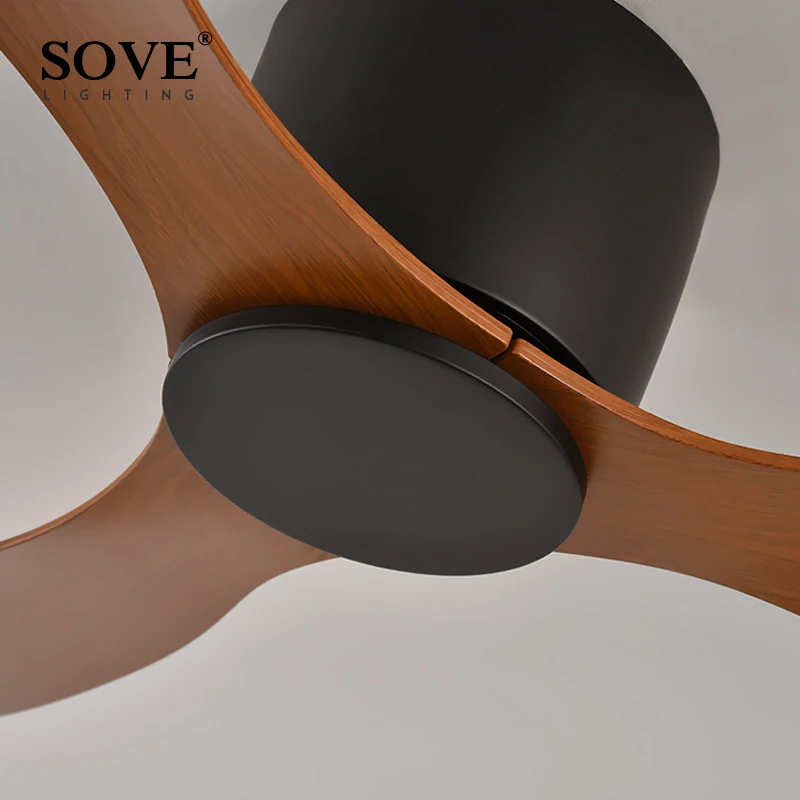 SOVE 모던 화이트 로우 플로어 DC 모터 30W 천장 선풍기 (리모컨 실물 4