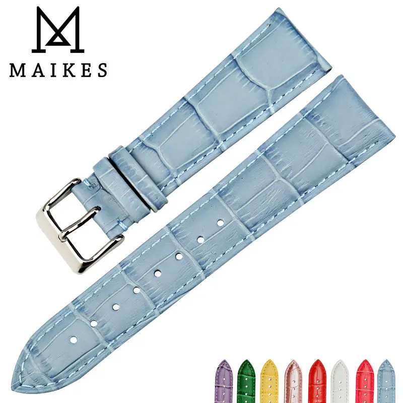 MAIKES 새로운 시계 액세서리 손목 밴드 시계 밴드 암소 가죽 시계  실물 1
